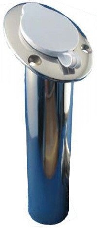 Homer 316 Stainless Steel Flush Mount Rod Holder 30-Degree - White Cap