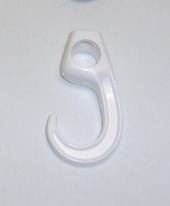 Shock Cord Hook 6mm White