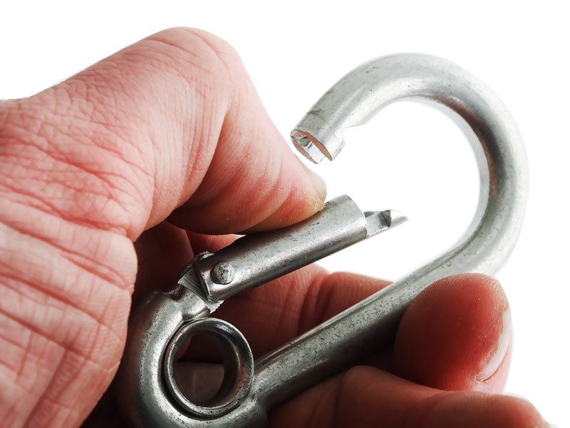 Zinc Plated Carabiner Snap Hook 8mm