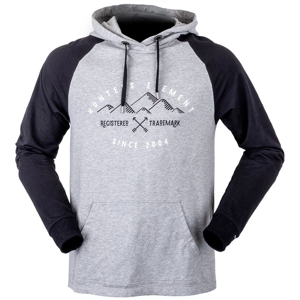 Hunters Element Trademark Mens Hoodie Grey S
