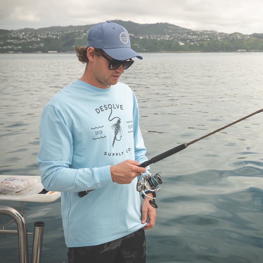 Desolve Hook and Line Mens Long Sleeve Shirt