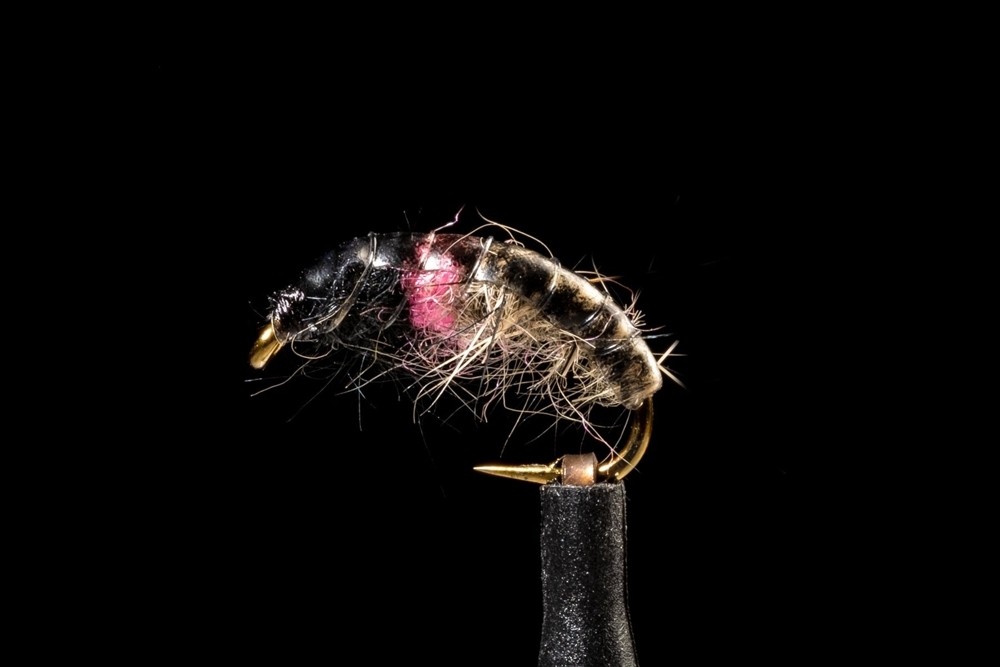 Manic Tackle Project Hot Spot Czech Nymph Caddis Tan/Pink #12