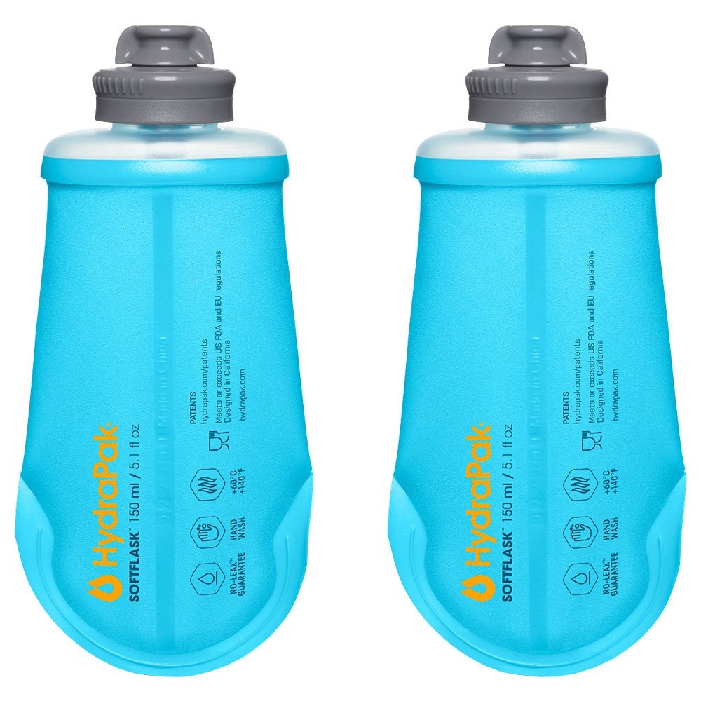 HydraPak SoftFlask Reusable Nutrition Water Bottle 150ml 2-Pack