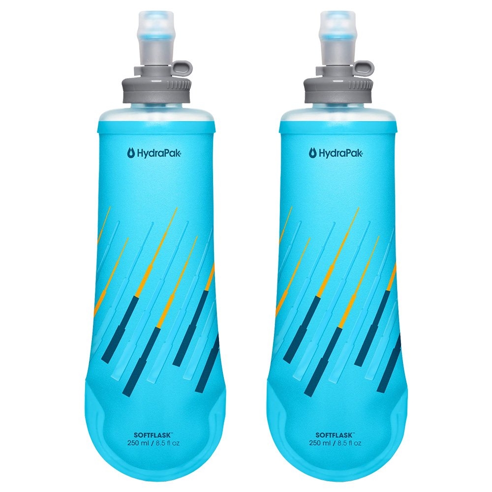 HydraPak SoftFlask Reusable Nutrition Water Bottle 250ml 2-Pack