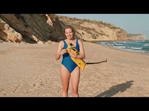 Restube Beach Inflatable Waistbelt Safety Buoy 50N Marine Blue