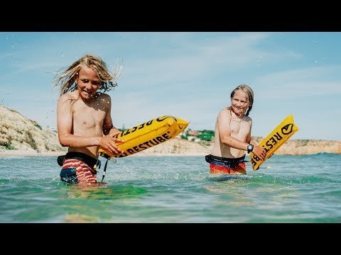 Restube Beach Inflatable Waistbelt Safety Buoy 50N Marine Blue