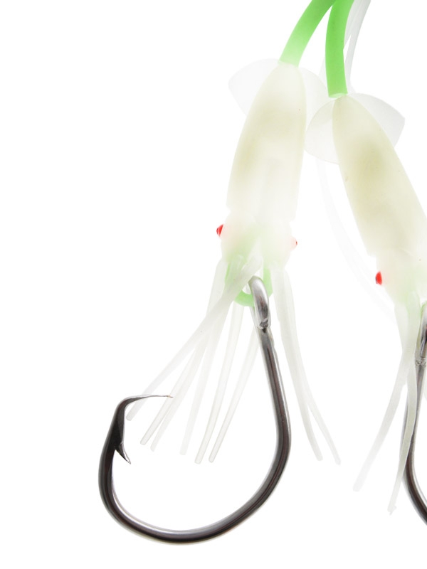 Sea Harvester Deluxe Hapuka Squid Rig 16/0 Green Lumo