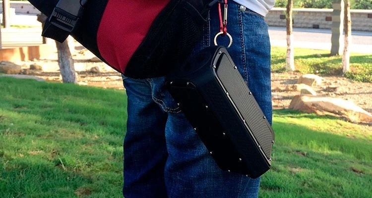 CrystalSound Waterproof Bluetooth Speaker and Power Bank