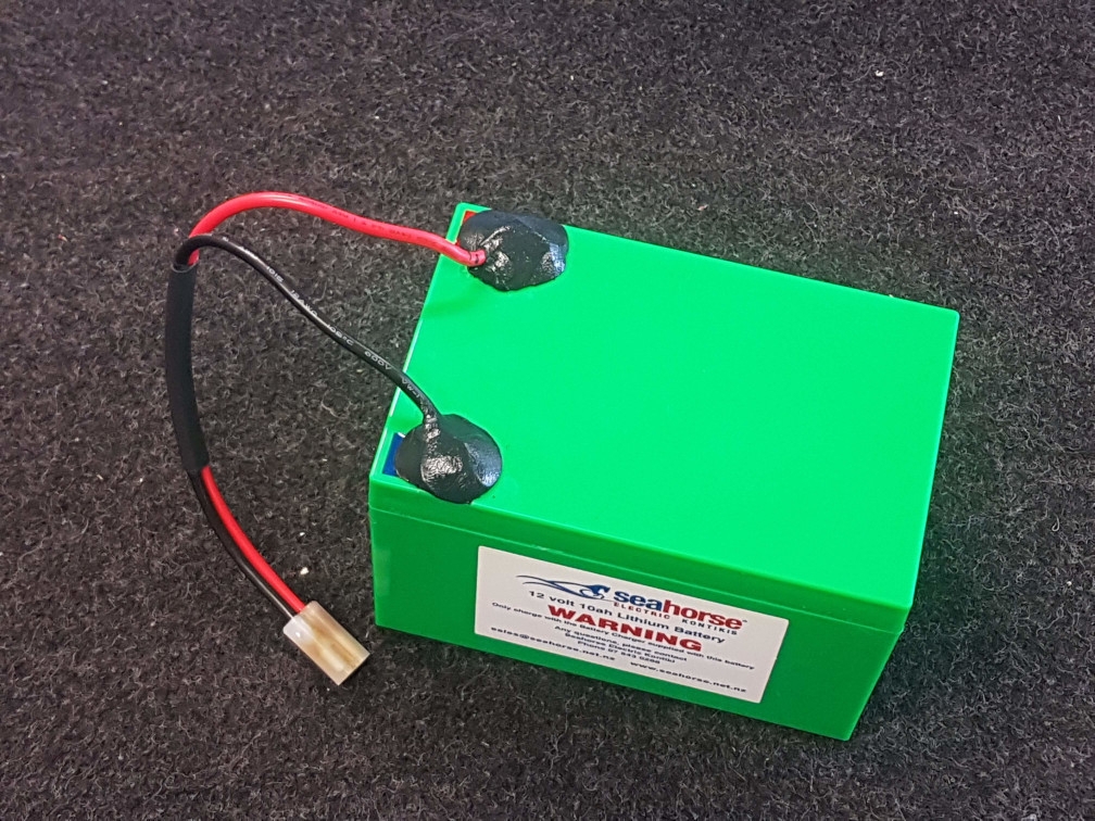 Seahorse Green Lithium 10ah Battery with Charger