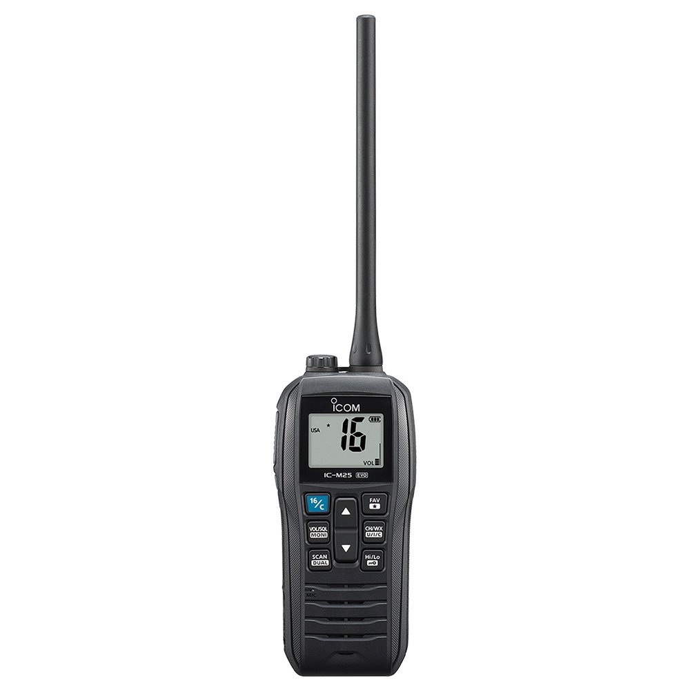 Icom IC-M25 EVO Floating Handheld VHF Radio with Eco Mode Black