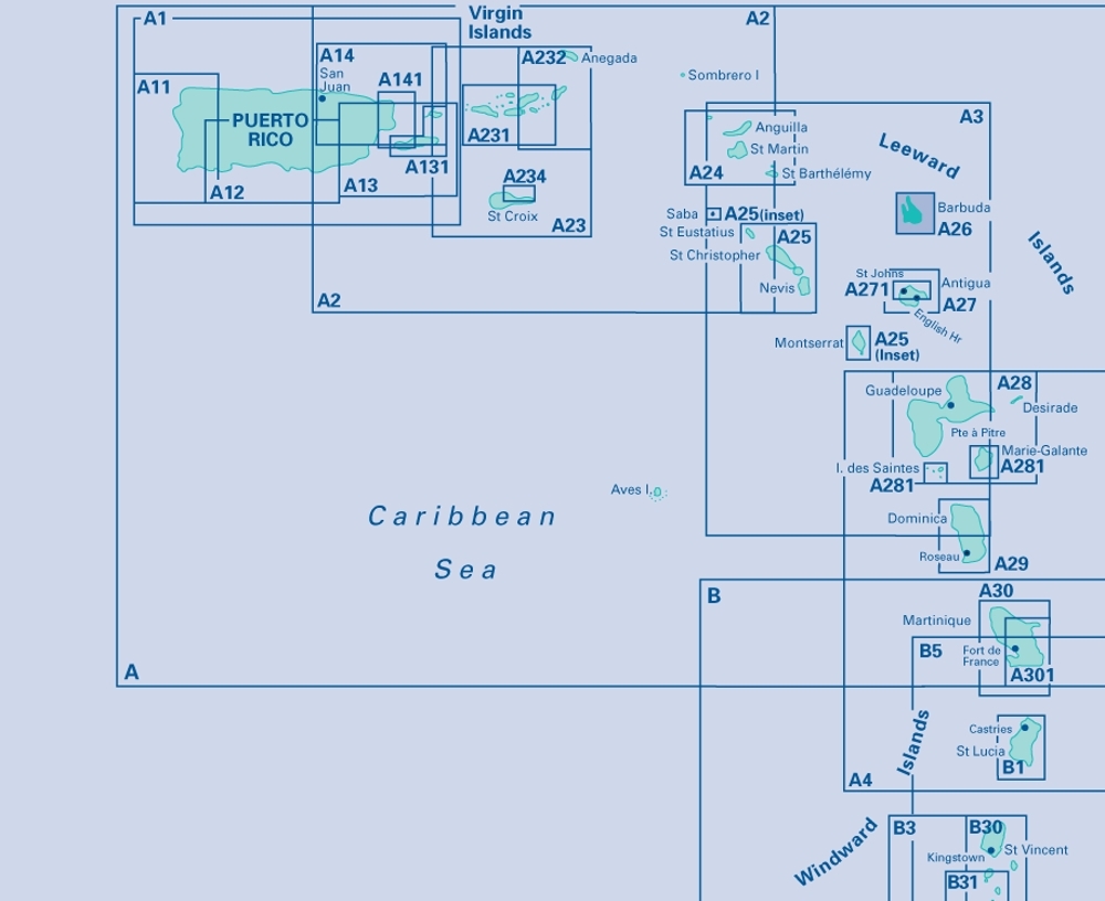 Imray Barbuda South West Coast Chart