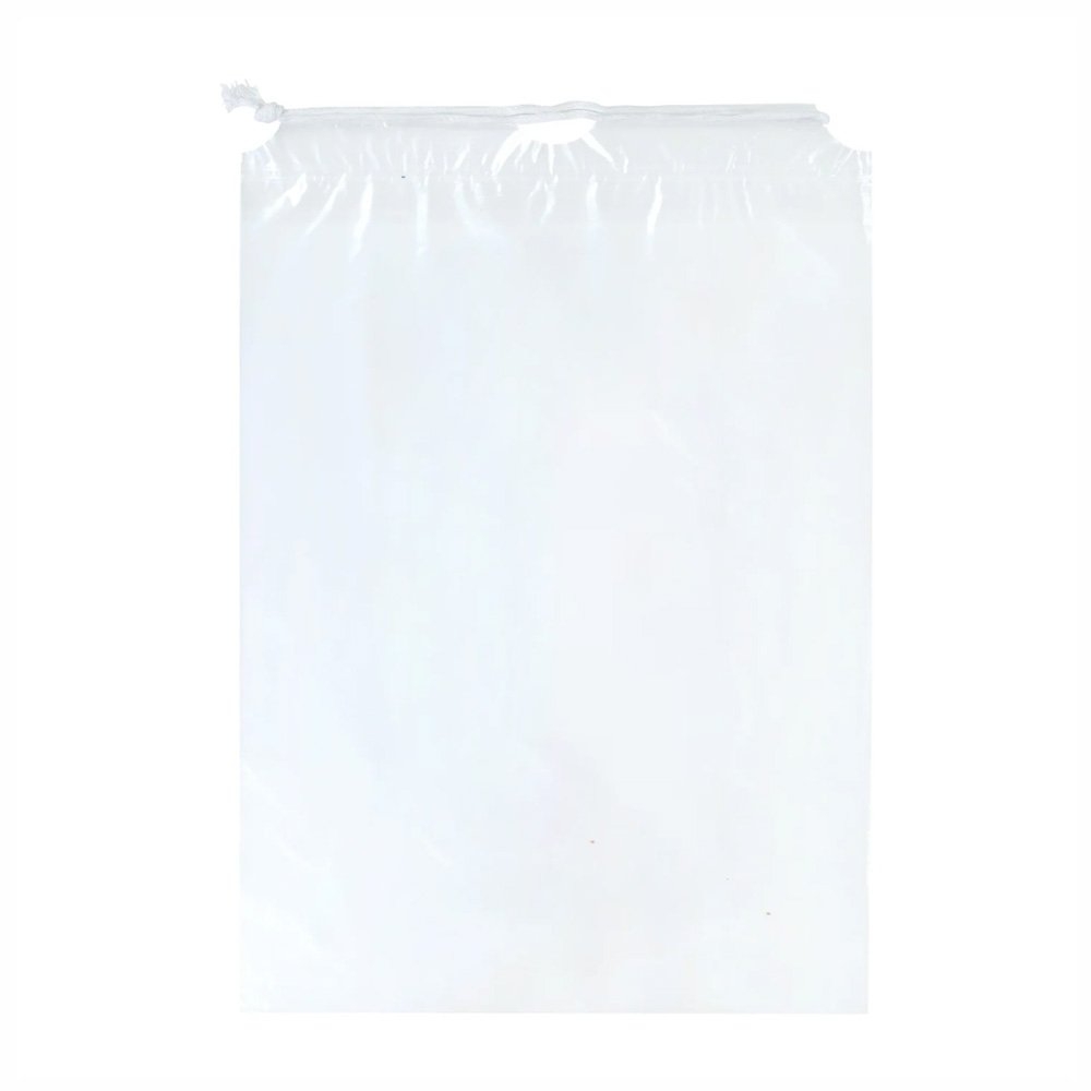 Clear Plastic Drawstring Ice Bag 5kg - Sold per Piece