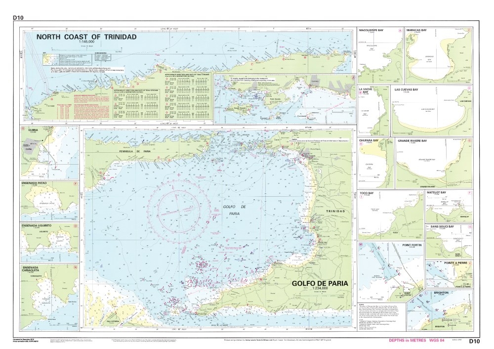 Imray North Coast of Trinidad Chart