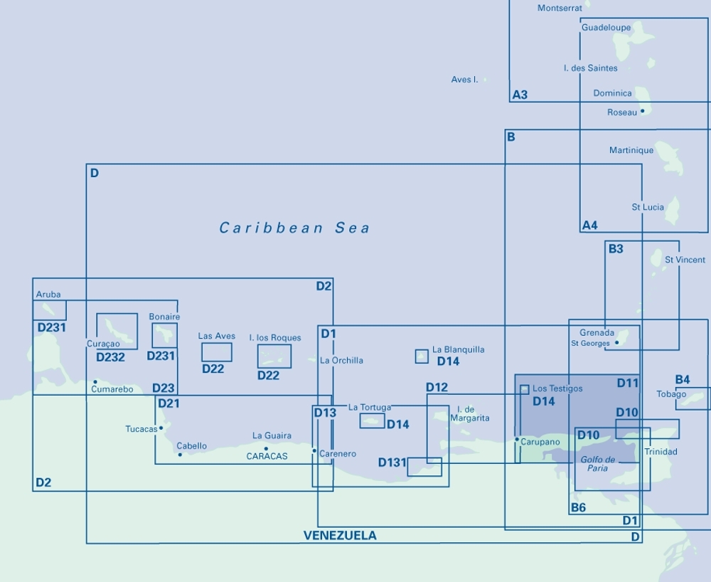 Imray Port of Spain to Carupano Chart