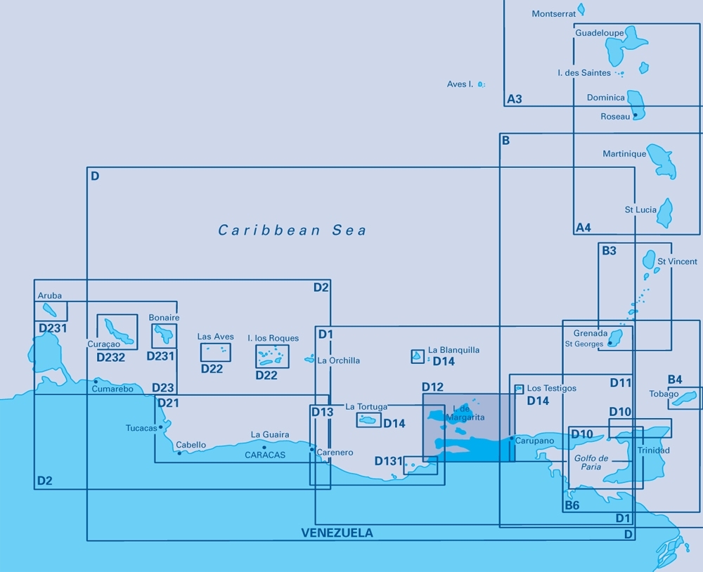Imray Carupano to Cumano and Isla Margarita Chart