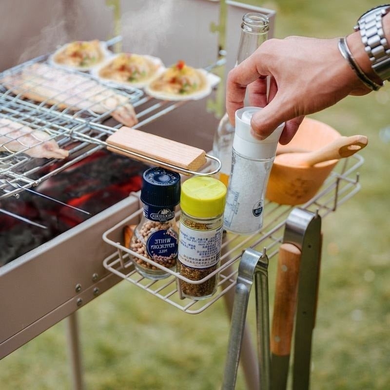 Naturehike Folding Charcoal BBQ Fire Grill Grey 14-Piece Package