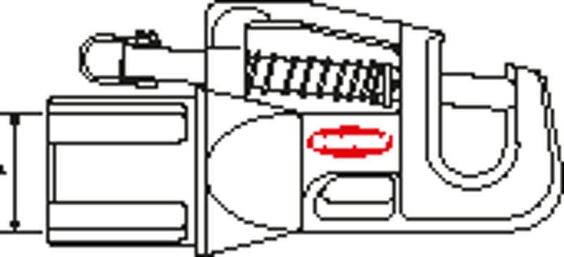 Ronstan RF600 Spinnaker Pole End suits 25mm OD Pole