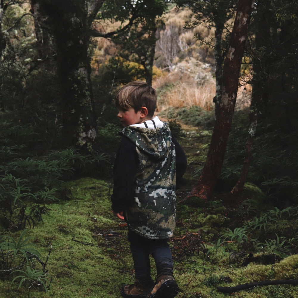 Hunters Element Whakarapu Kids Longsleeve with Hood