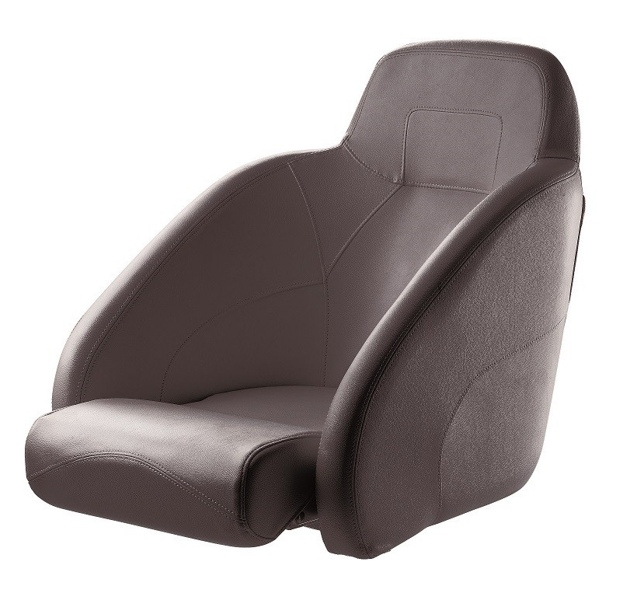 V-Quipment Queen Helm Seat with Flip-Up Squab Blue