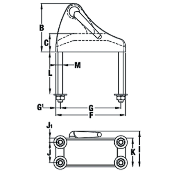 Maxwell Height Matched Chain Stopper 10-13mm Chain RC10/12 Windlass