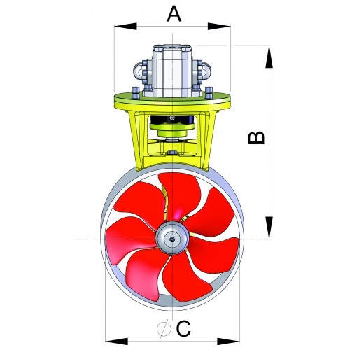 VETUS Hydraulic Bow Thruster 230kgf with 12.5kw Hydro Motor