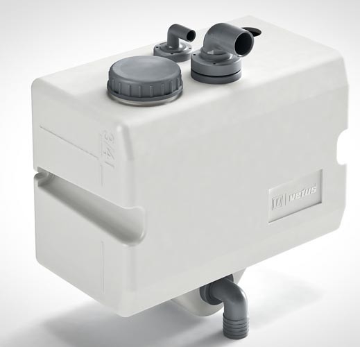 VETUS Bulkhead Mounted Horizontal Waste Water Tank 25L