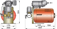 VETUS Pressurised Water System 12 Volt Deluxe with 8 Litre Tank Thumbnail VETUS Pressurised Water System 12 Volt Deluxe with 8 Litre Tank