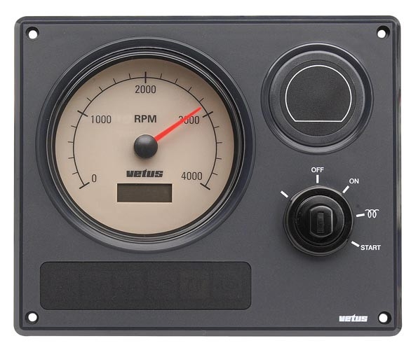 VETUS MP12 Engine Panel with Cream Instruments 12v