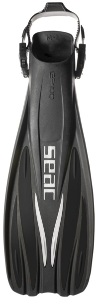 Seac GP100 Scuba Dive Fins Black S/M