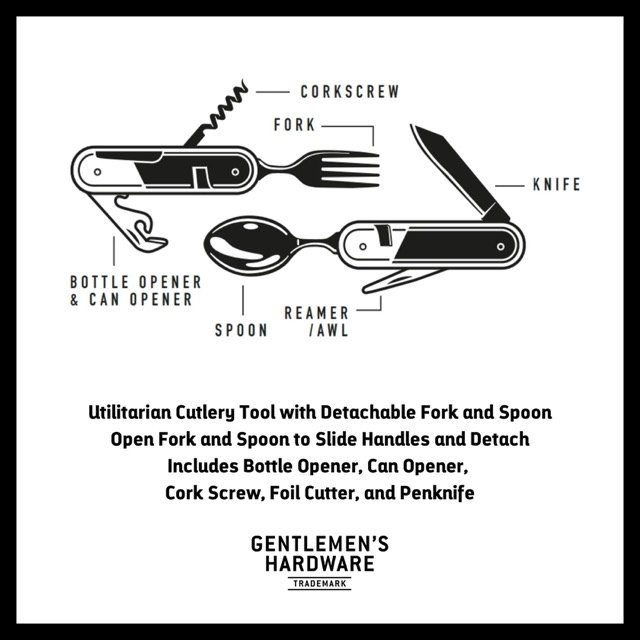 Gentlemen's Hardware Camping Cutlery Multi Tool