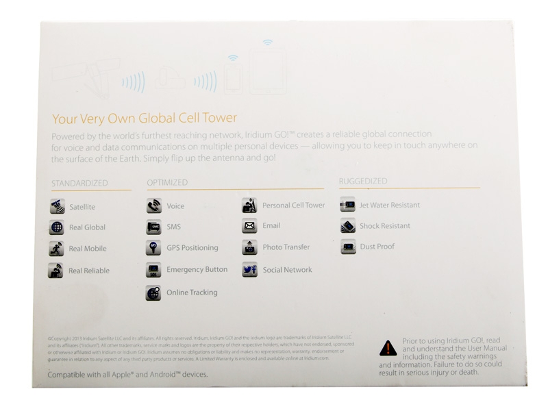 Iridium GO! Satellite WiFi Hotspot for Smartphones