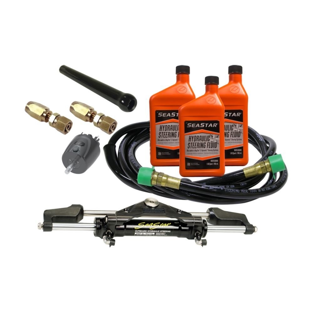 SeaStar Front Mount Adjustable Steering Kit Outboard Hose