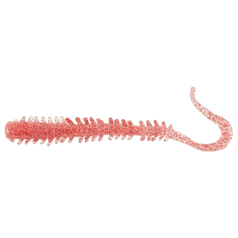 Berkley Gulp Saltwater Isome Curly Tail Soft Bait 4in / 10cm Clear Red