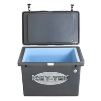 Icey-Tek Cube Chilly Bin Cooler Grey Thumbnail Icey-Tek Cube Chilly Bin Cooler Grey