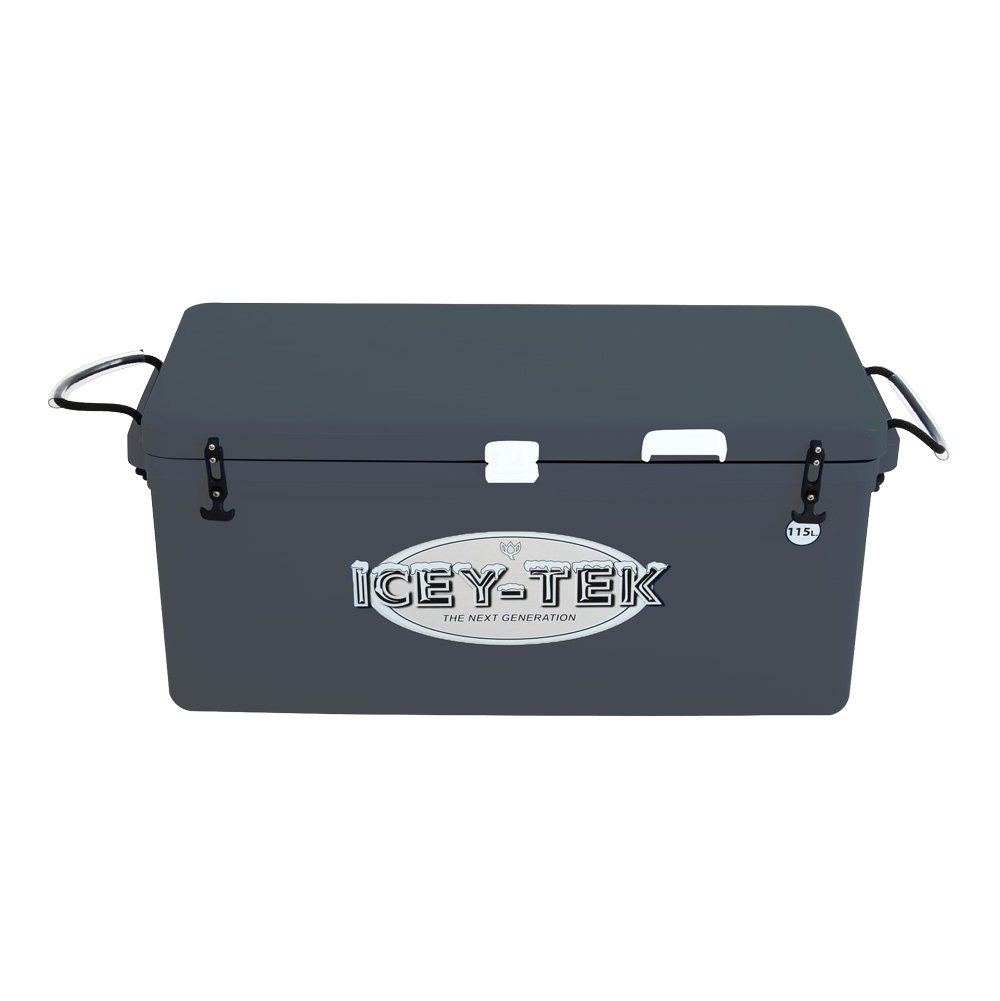 Icey-Tek Long Chilly Bin Cooler Dark Grey