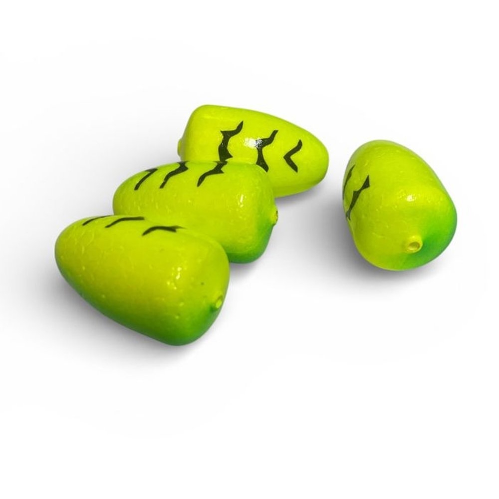 Sea Harvester Surfcasting Bullet Floats 40 x 20mm Qty 4 Lime Tiger