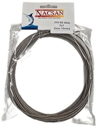 Nacsan 316 SS Wire Rope 7x7 2mm 10m