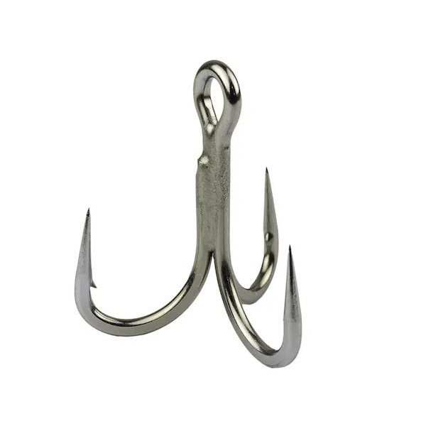 Mustad JL73NP-TS Jaw Lok In-Line Treble Hook 3X Strong #1 Qty 6