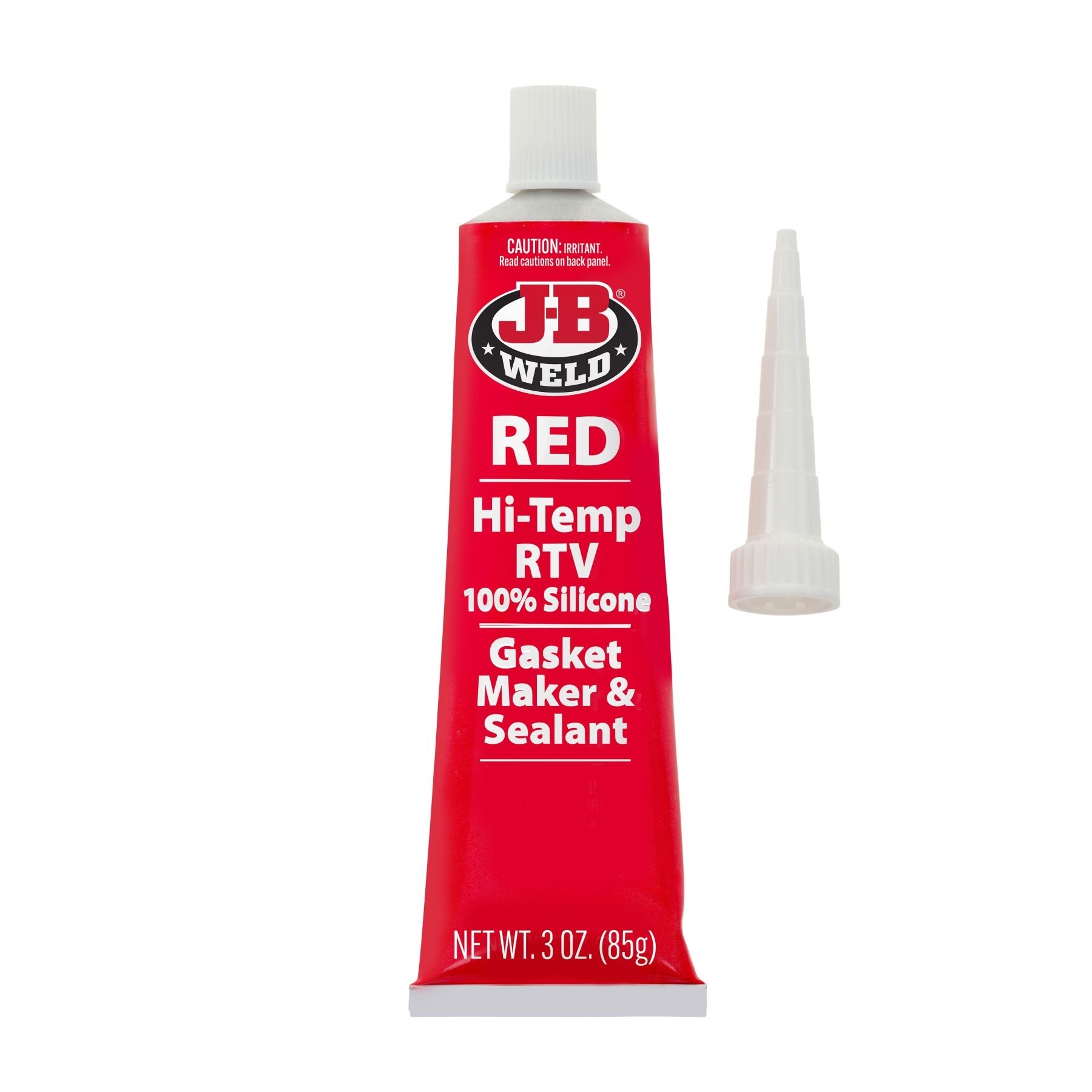 J-B Weld Hi-Temp Red RTV Silicone Gasket Maker & Sealant 85g