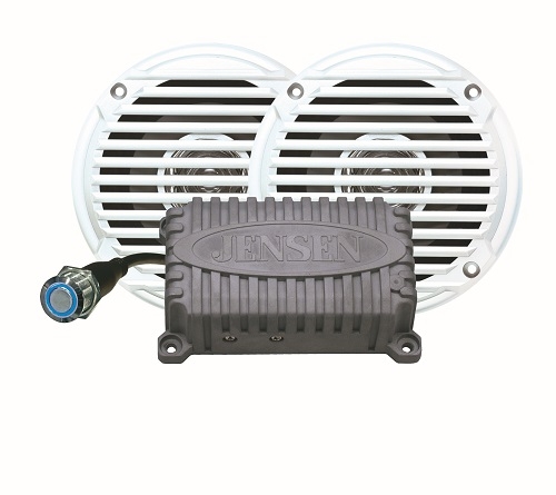 Jensen CPM50 2-Channel Bluetooth Amplifier with MS5006W Speakers