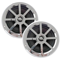 Jensen Chrome Marine Speakers Silver 6.5in 75W Pair Thumbnail Jensen Chrome Marine Speakers Silver 6.5in 75W Pair