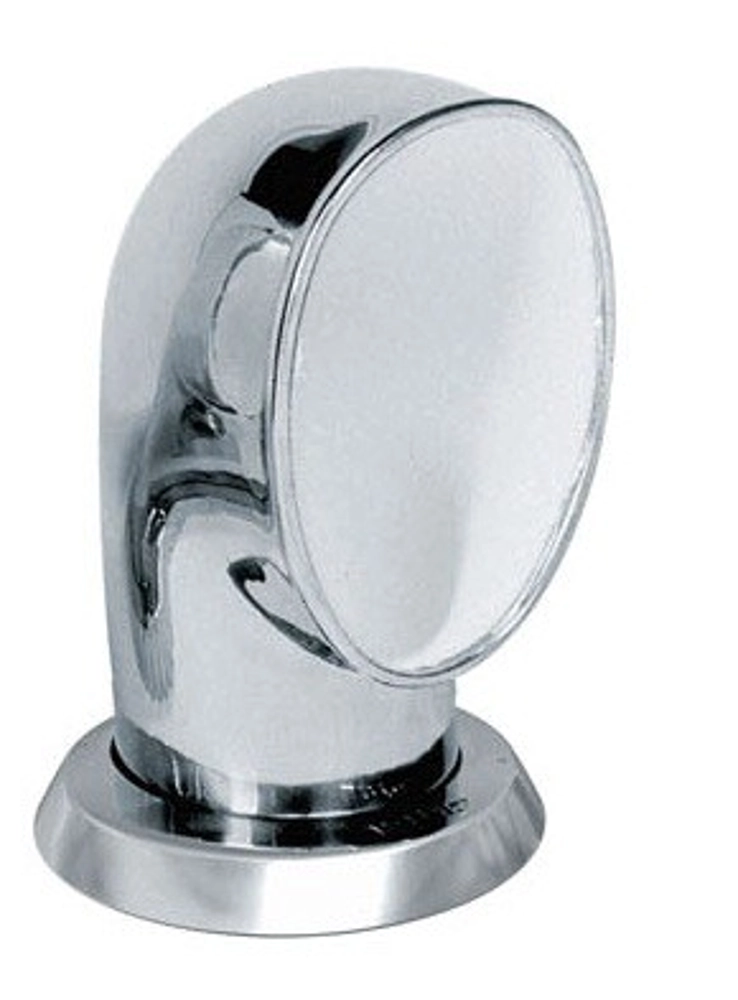 VETUS Jerry S Stainless Steel Cowl Ventilator 75mm with White Interior VETUS Jerry S Stainless Steel Cowl Ventilator 75mm with White Interior
