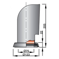 VETUS Jerry S Stainless Steel Cowl Ventilator 75mm with White Interior Thumbnail VETUS Jerry S Stainless Steel Cowl Ventilator 75mm with White Interior