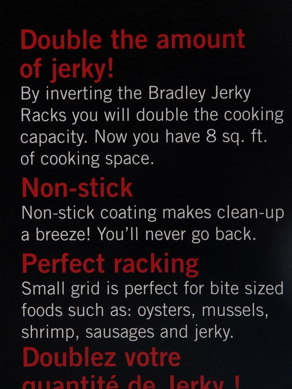 Bradley Teflon Jerky Racks Set of 4