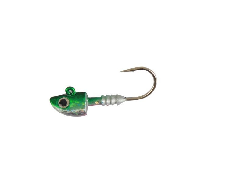 Jiggy's Jig Heads 2/0 14g Green Qty 4
