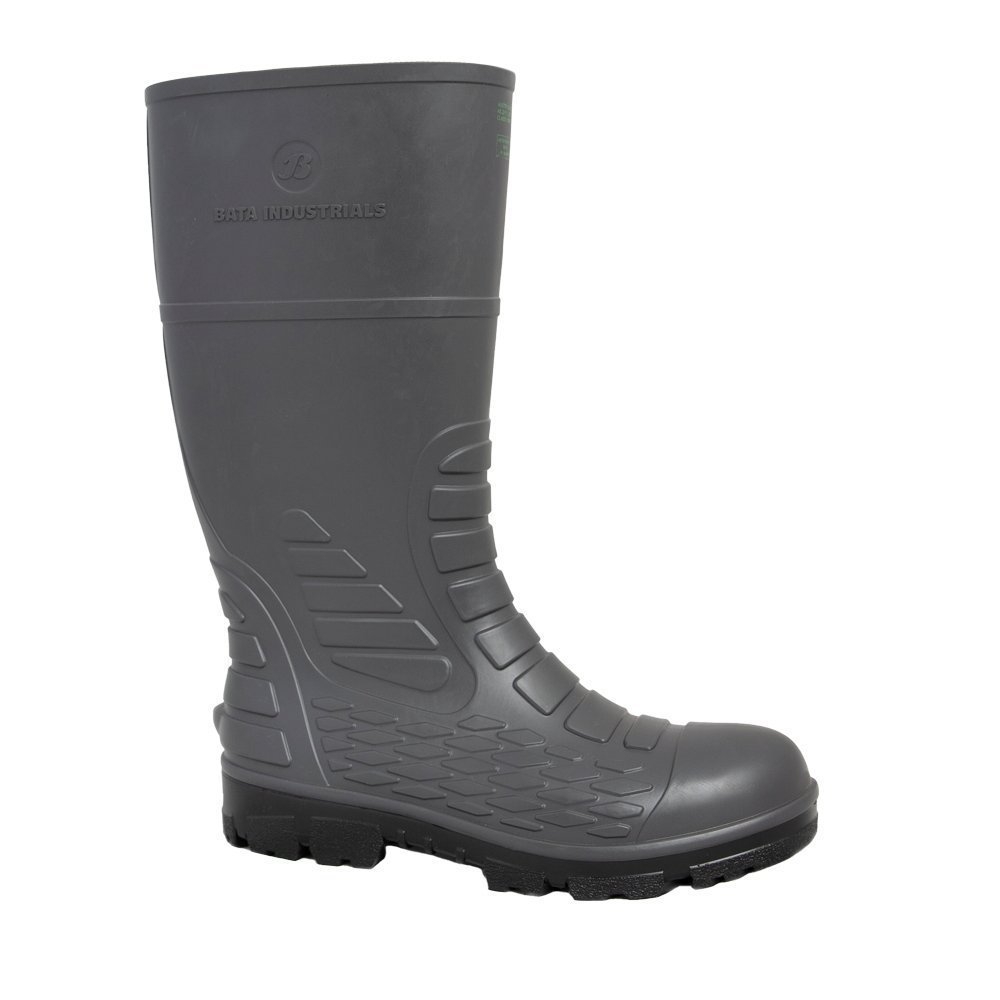 Bata Jobmaster 5 Mens Non Safety Gumboots Black/Grey