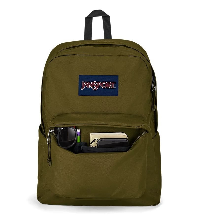 JanSport SuperBreak Plus Backpack 26L Army Green