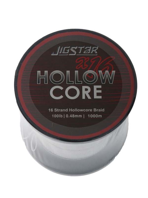 Jig Star X16 Hollow Core Braid White 1000m 100lb
