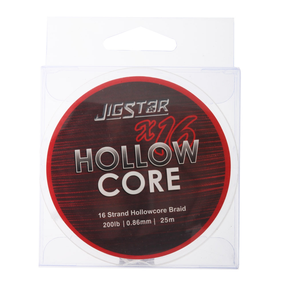 Jig Star X16 Hollow Core Braid White 25m 200lb