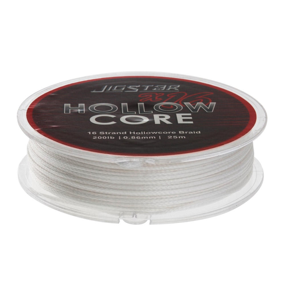 Jig Star X16 Hollow Core Braid White 25m 200lb
